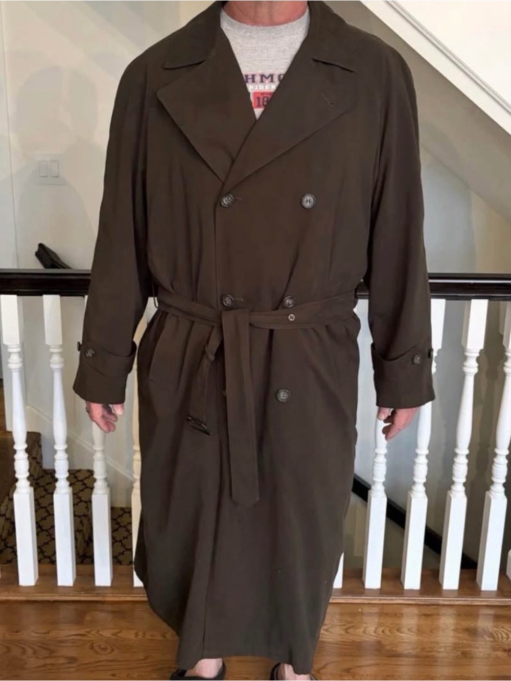 Classic Vintage Bill Blass Mens Coat. 44L Zip Away. Never Worn. Really! He